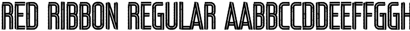 Red Ribbon Regular font