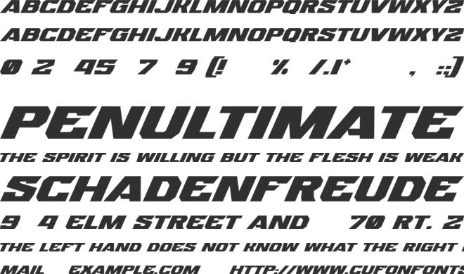 Stainless font preview