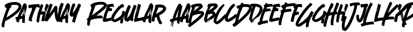 Pathway Regular font