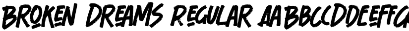 Broken Dreams font download