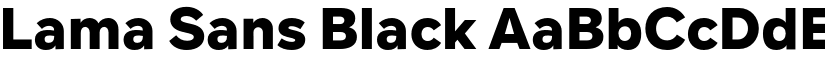 Lama Sans Black font