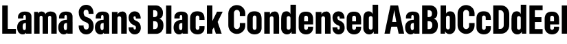 Lama Sans Black Condensed font