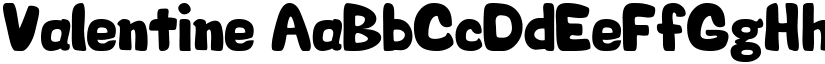 Valentine font