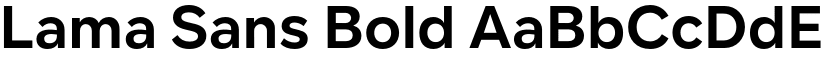 Lama Sans Bold font