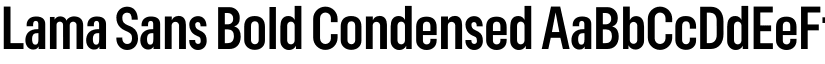 Lama Sans Bold Condensed font