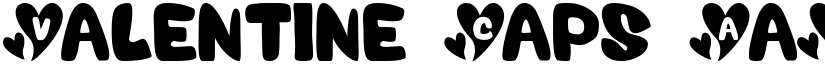Valentine Caps font