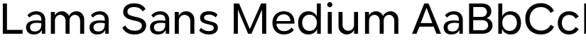 Lama Sans Medium font