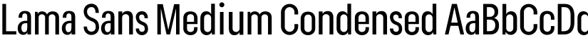 Lama Sans Medium Condensed font