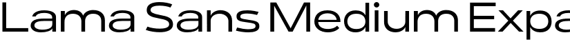 Lama Sans Medium Expanded font