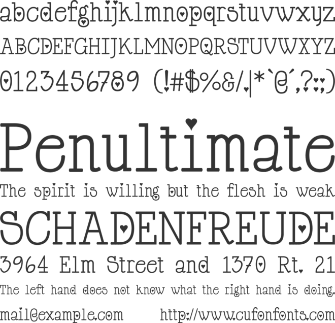 Cupid de Locke font preview