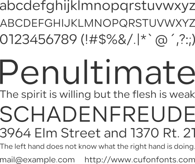 Lama Sans font preview