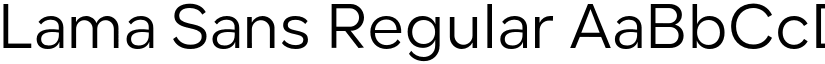 Lama Sans Regular font