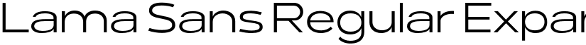 Lama Sans Regular Expanded font