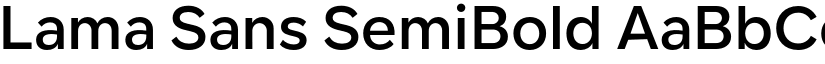 Lama Sans SemiBold font