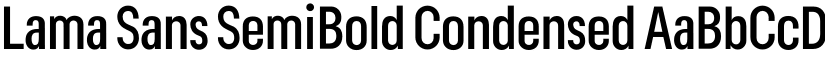 Lama Sans SemiBold Condensed font