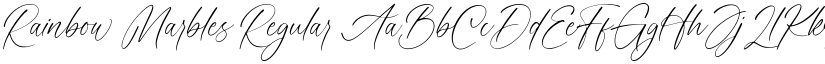 Rainbow Marbles Regular font