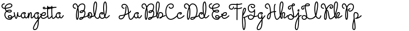 Evangetta Bold font