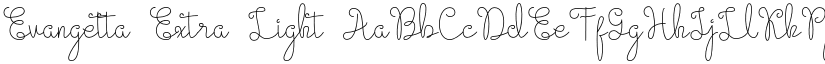 Evangetta Extra Light font