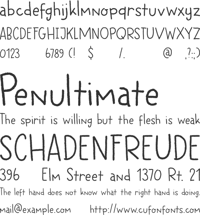 DK Betula font preview