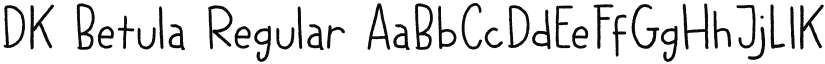 DK Betula Regular font