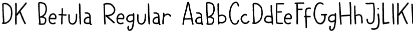 DK Betula Regular font