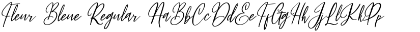 Fleur Bleue Regular font