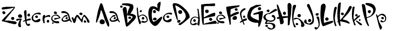 Zitcream font download