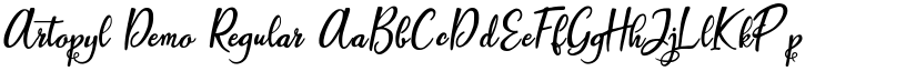 Artopyl Demo Regular font