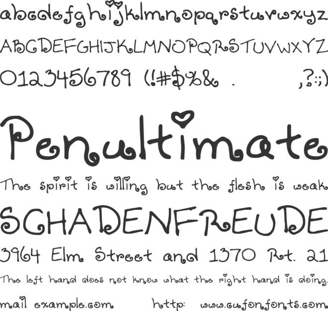 Tenbitesch font preview