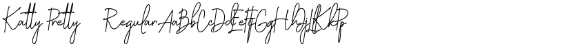 Katty Pretty 2 Regular font