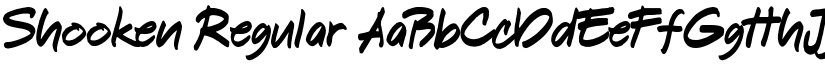 Shooken Regular font