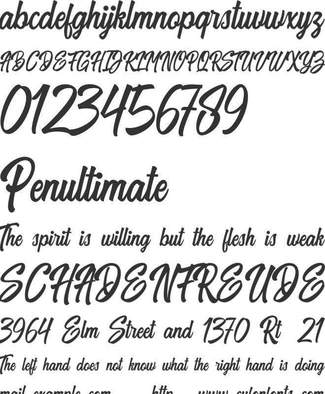 Harpert Demo font preview