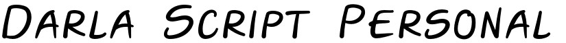 Darla-Script-Personal-Use-Only Regular font