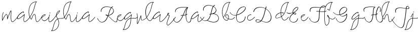 maheishia font download