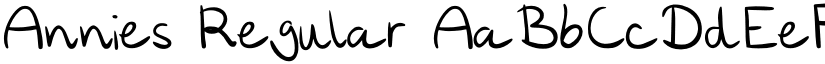 Annies Regular font