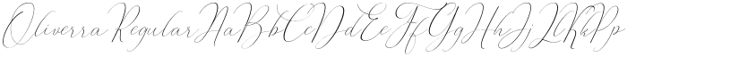 Oliverra Regular font