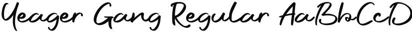 Yeager Gang font download