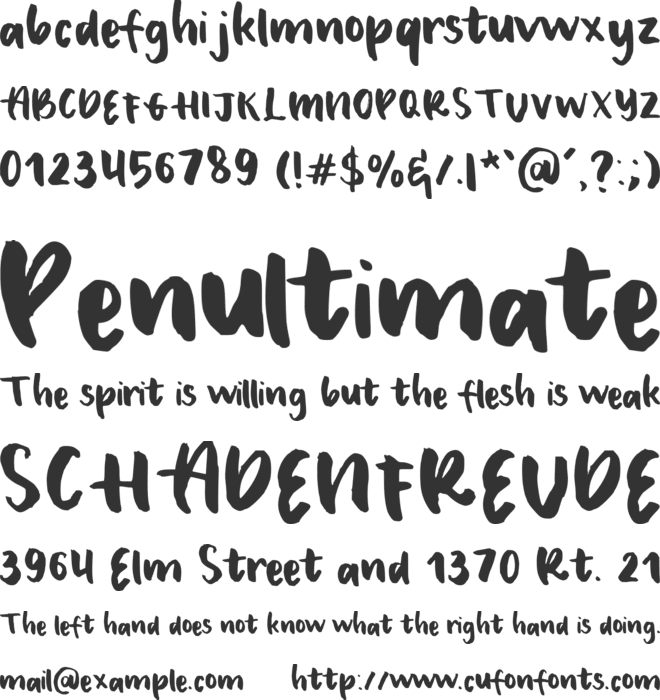 Le Sofia font preview