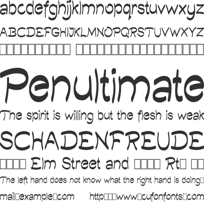 Quilty Demo font preview