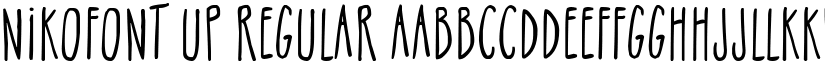 NikoFont Up font download