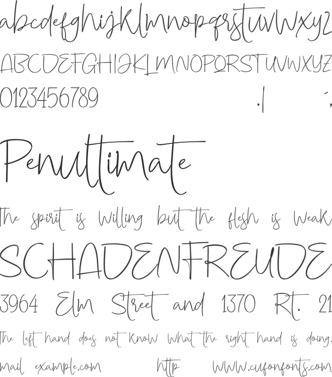 KeithFREE PERSONAL USE font preview