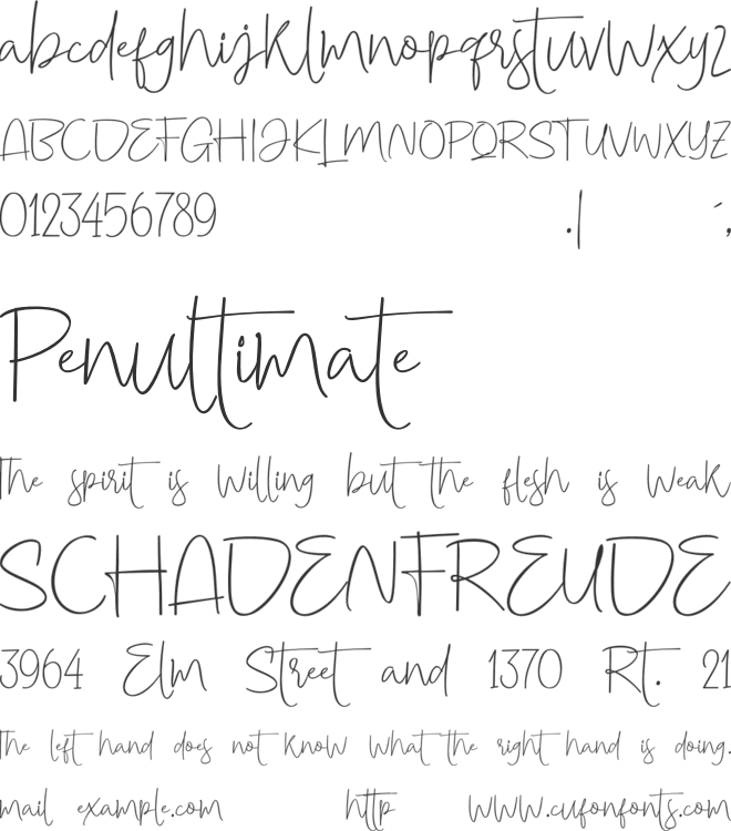 KeithFREE PERSONAL USE font preview