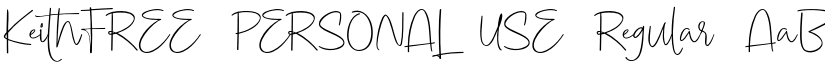 KeithFREE PERSONAL USE font download