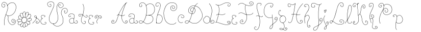 RoseWater font