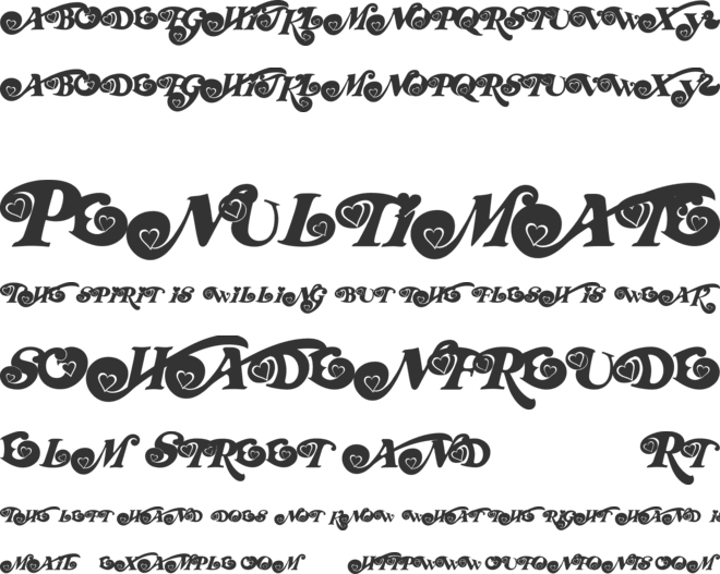 RD Honey font preview