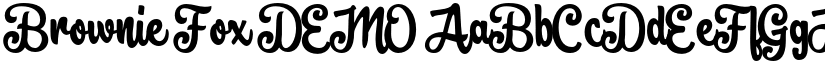 Brownie Fox DEMO font