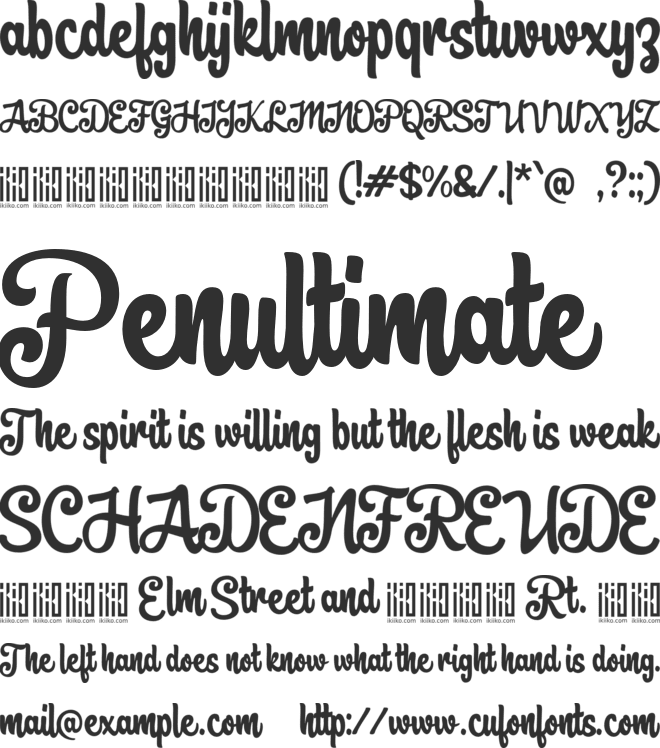 Brownie Fox font preview