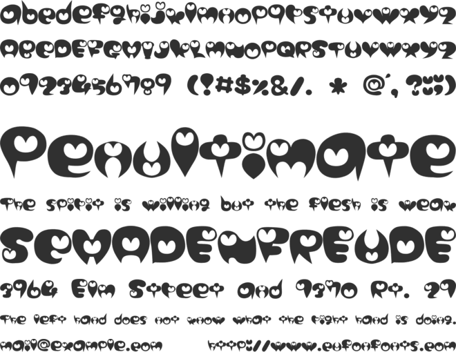 Purimonyorori 2 font preview