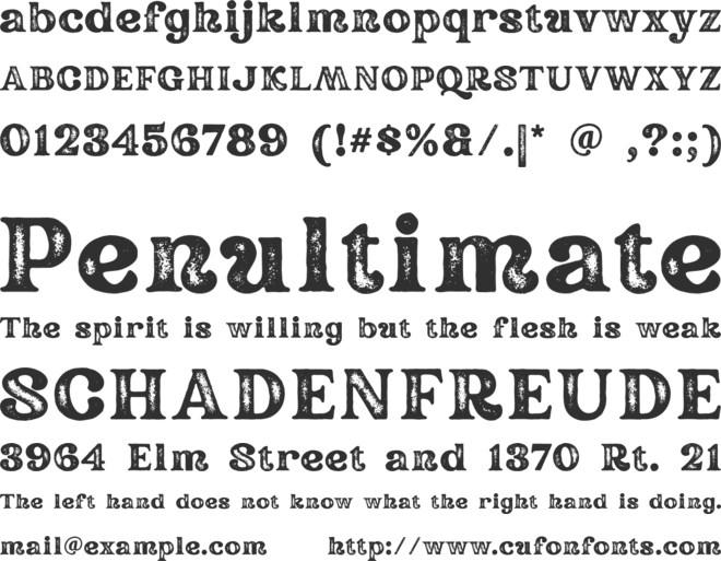 Rundeck font preview