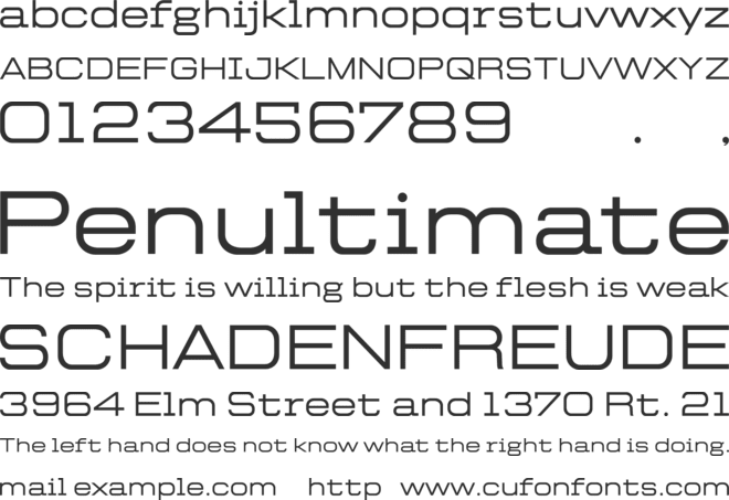Rollbox font preview